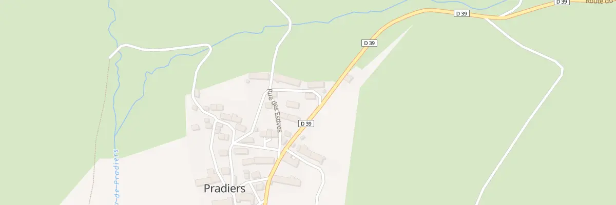Plan du 5025 Le Bourg à Pradiers
