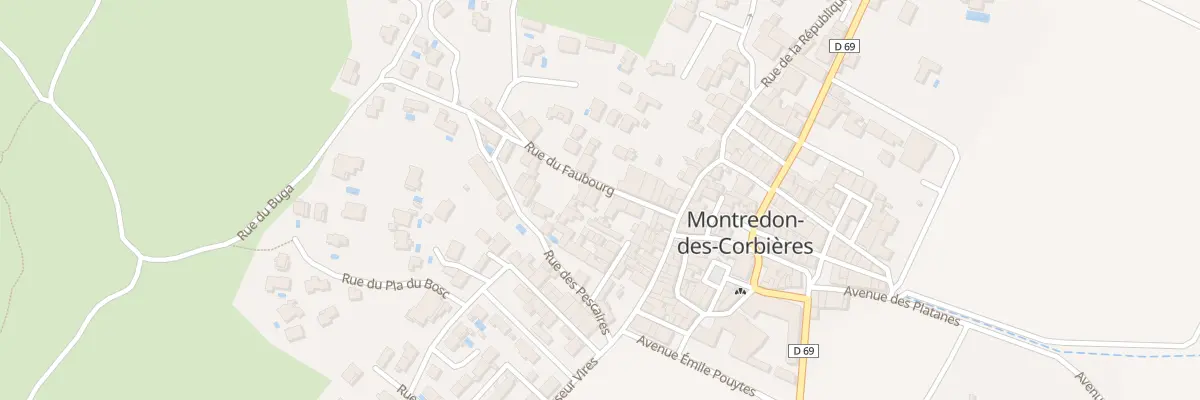 Plan du 11 Rue du Faubourg à Montredon-des-Corbières