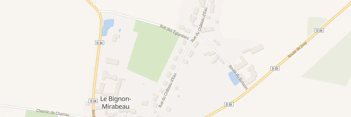 Plan du 15 Rue du Château d’Eau au Bignon-Mirabeau