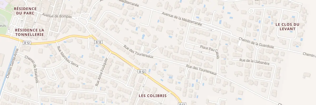 Plan du 13 Rue des Tourtereaux à Pia