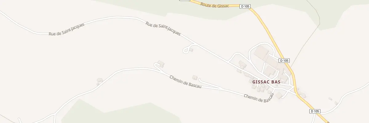 Plan de Plo de Peyre à Gissac