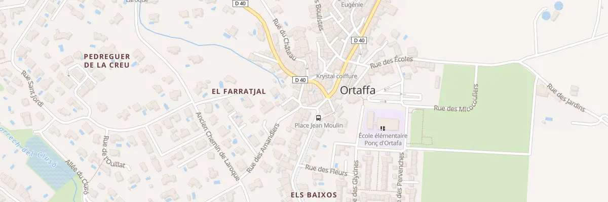 Plan du 75 Village à Ortaffa