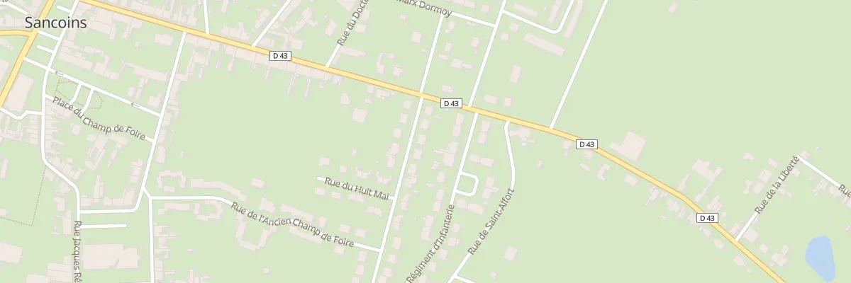 Plan du 5 Rue du Huit Mai à Sancoins