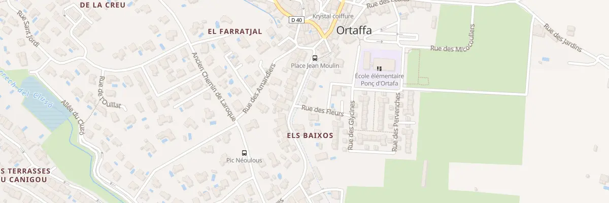 Plan du 93 Village à Ortaffa