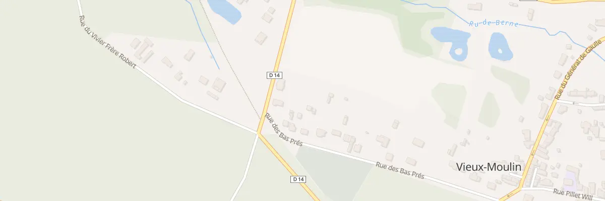 Plan du 22 Rue des Bas Prés à Vieux-Moulin