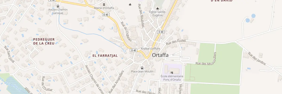Plan du 195 Village à Ortaffa