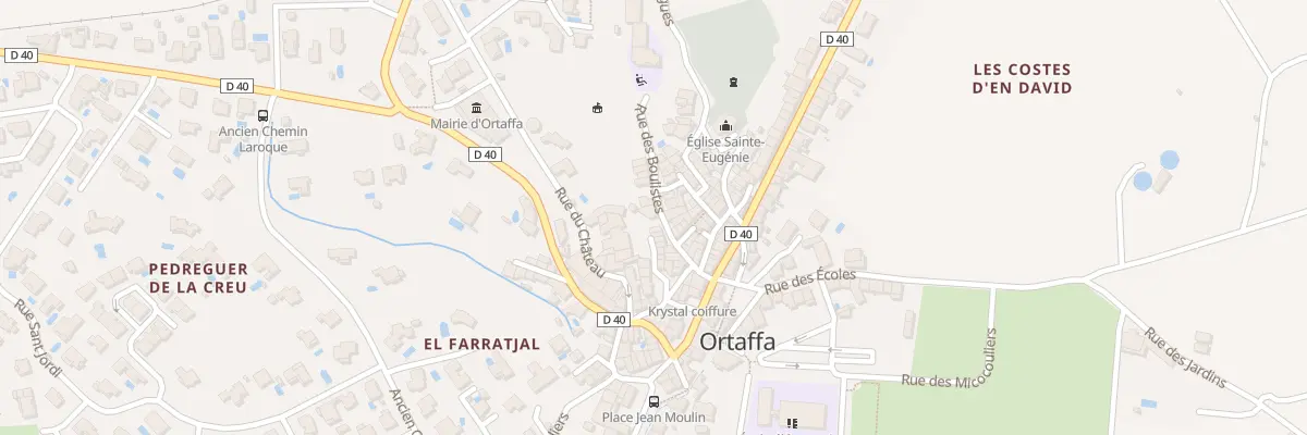 Plan du 7 Rue des Boulistes à Ortaffa