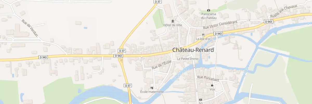 Plan de la Rue du Général de Gaulle à Château-Renard