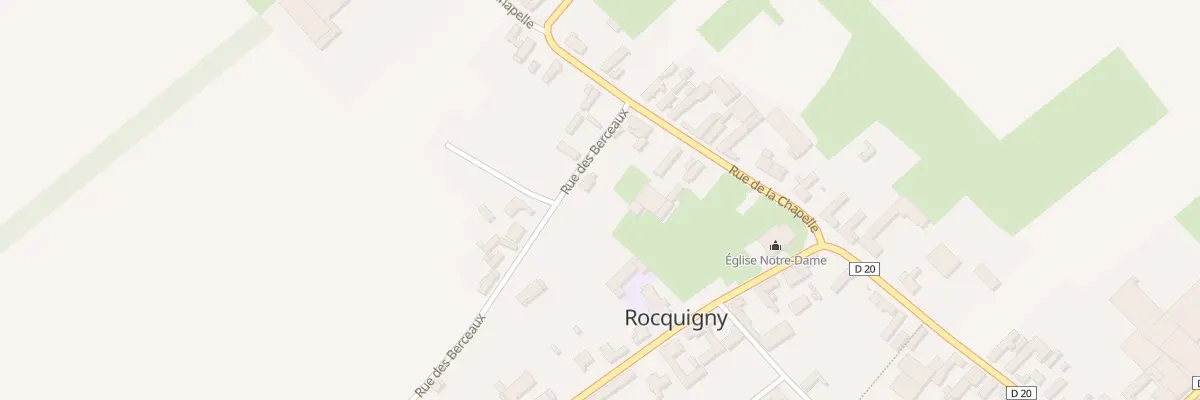 Plan du 2 Rue des Berceaux à Rocquigny