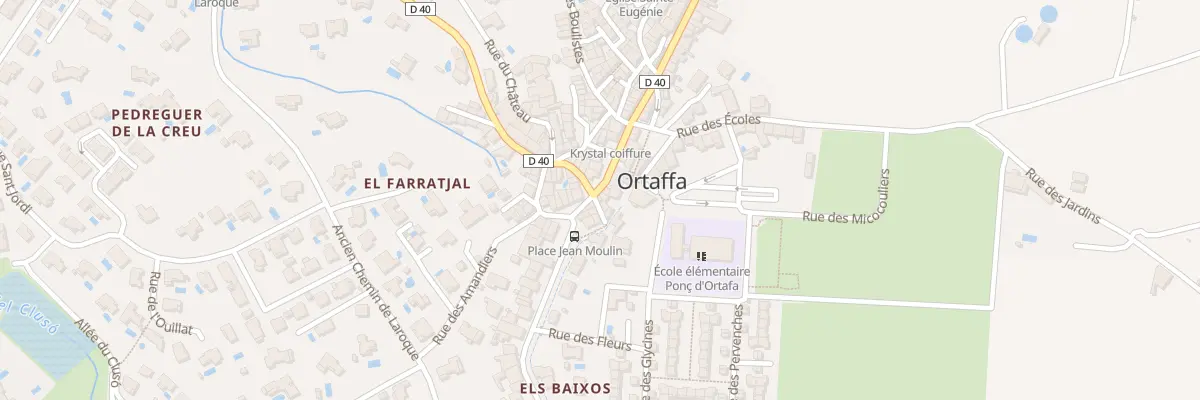 Plan du 62 Village à Ortaffa