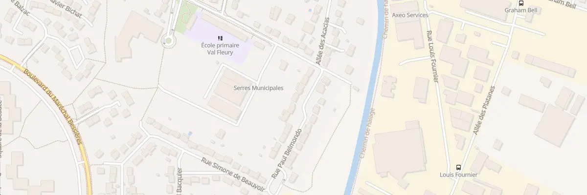 Plan du 8 Rue Paul Belmondo à Meaux