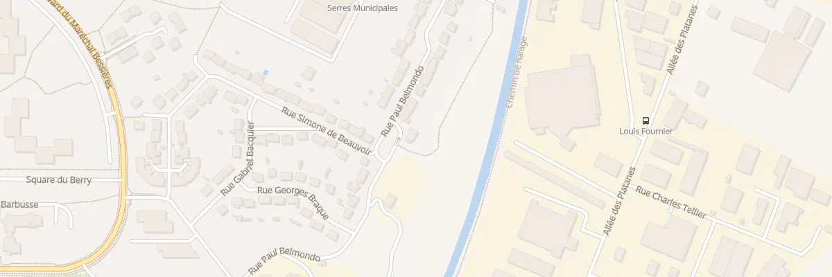 Plan du 21 Rue Paul Belmondo à Meaux