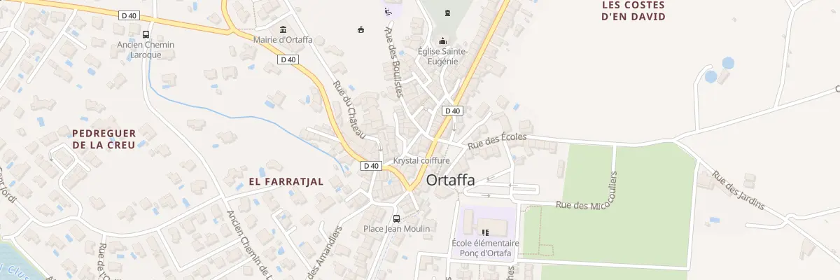 Plan du 1 Rue des Boulistes à Ortaffa