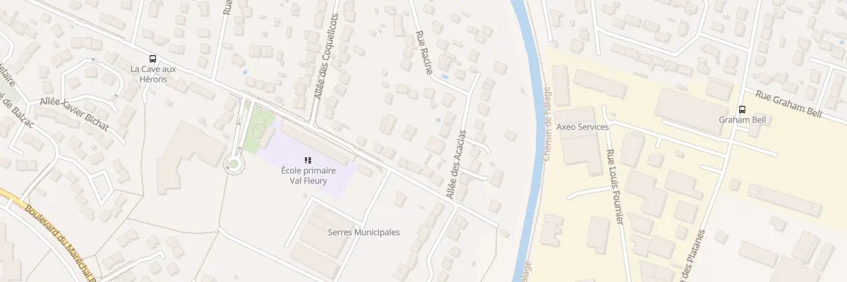 Plan du 5 All des Acacias à Meaux