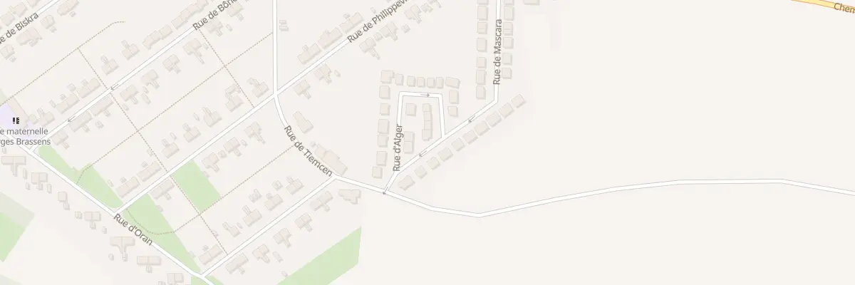 Plan du 15 Rue Alger à Carvin