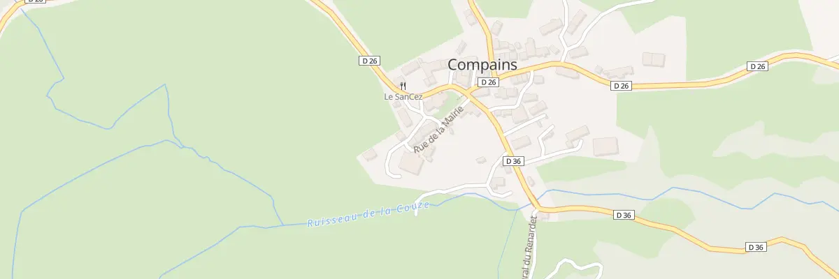 Plan du 5005 Compains à Compains