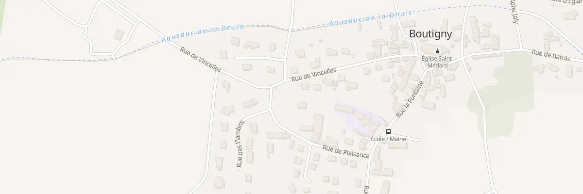 Plan du 25 Rue de Vincelles à Boutigny