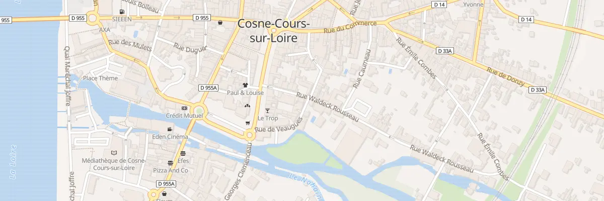 Plan du 8 Rue Waldeck Rousseau à Cosne-Cours-sur-Loire