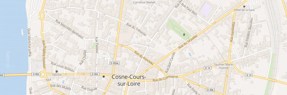 Plan du 13 Rue Jean Jaurès à Cosne-Cours-sur-Loire