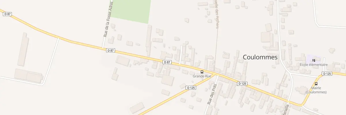 Plan du 64A Grande Rue à Coulommes