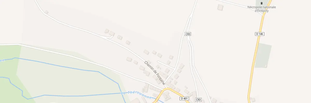Plan du 1T Che des Zouaves à Étrépilly