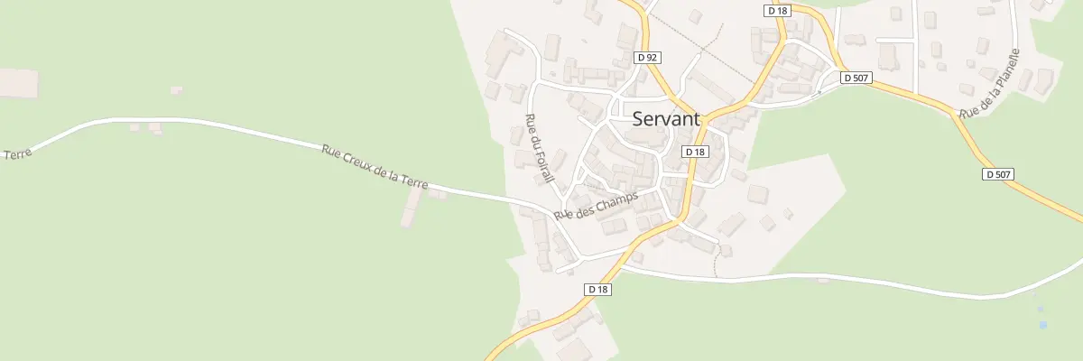 Plan du 8 Rue du Foirail à Servant