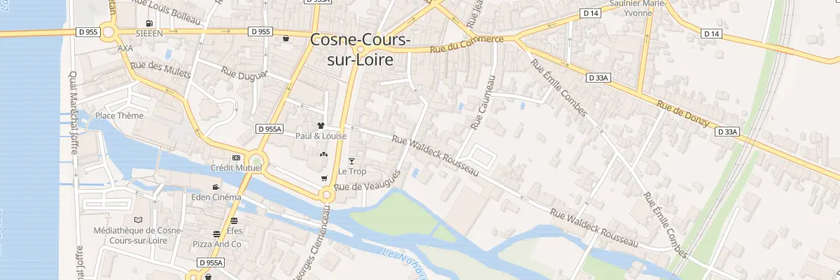 Plan du 11 Rue Waldeck Rousseau à Cosne-Cours-sur-Loire
