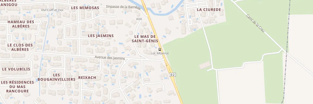 Plan du 1 Rue Carrer de Montserrat à Saint-Génis-des-Fontaines