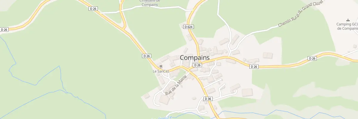 Plan du 5036 Compains à Compains