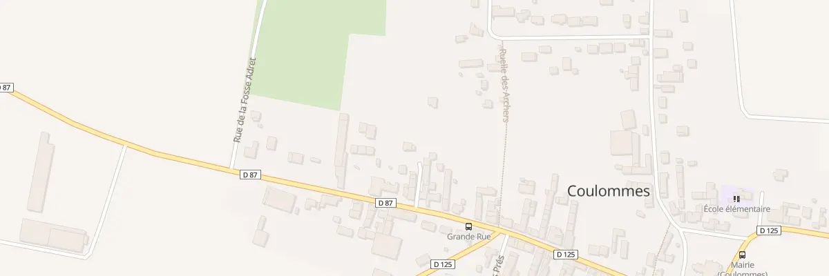 Plan du 62 Gr Grande Rue à Coulommes