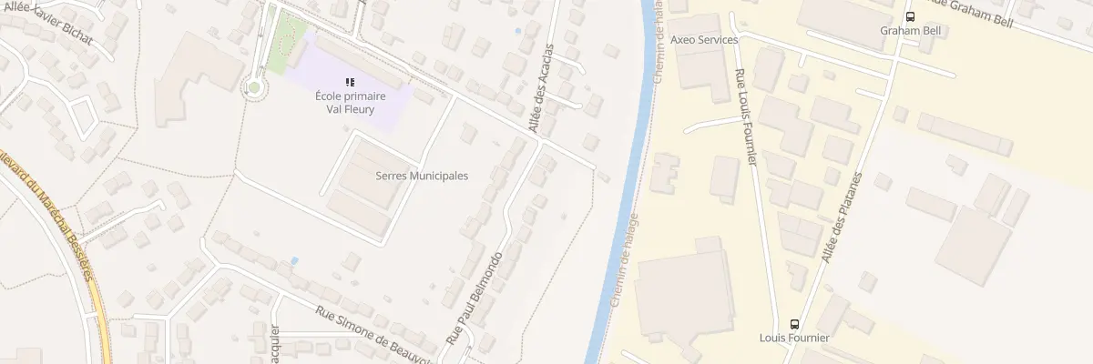 Plan du 3 Rue Paul Belmondo à Meaux