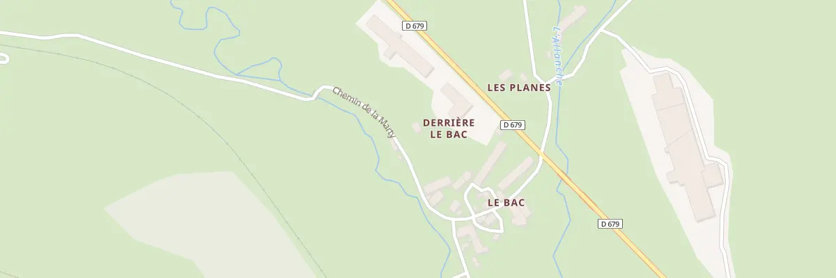 Plan du 6003 Derriere Le Bac à Allanche