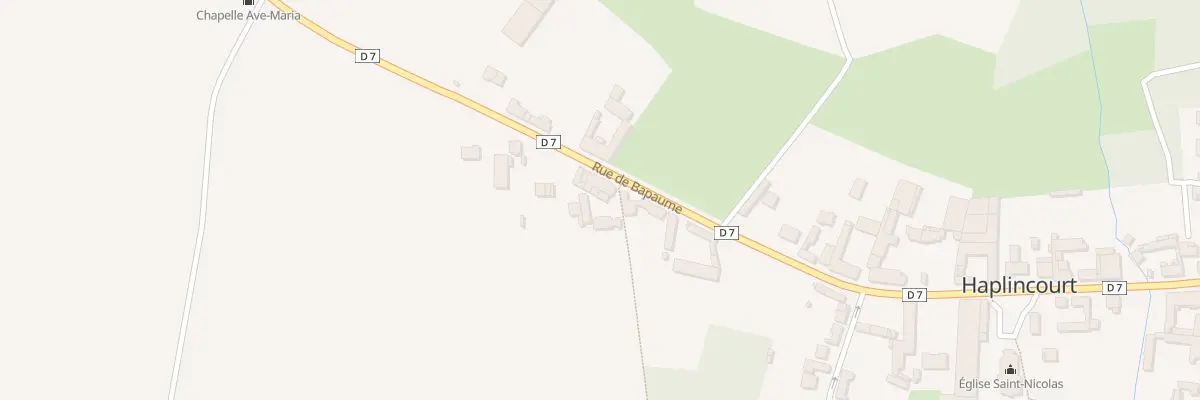 Plan du 19 Rue de Bapaume à Haplincourt