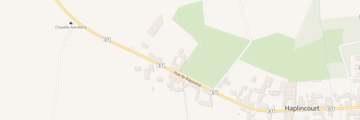 Plan du 30 Rue de Bapaume à Haplincourt