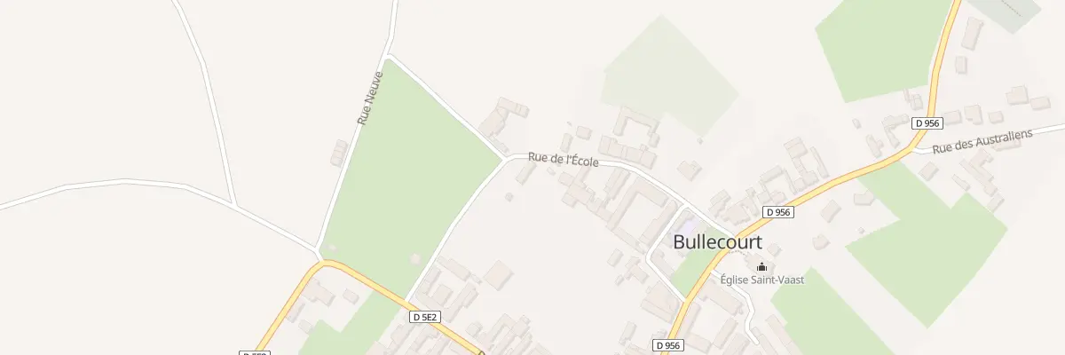 Plan du 12 Rue de l’Ecole à Bullecourt