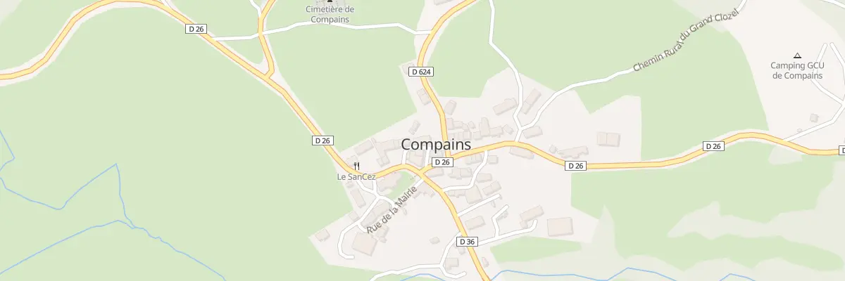 Plan du 5037 Compains à Compains