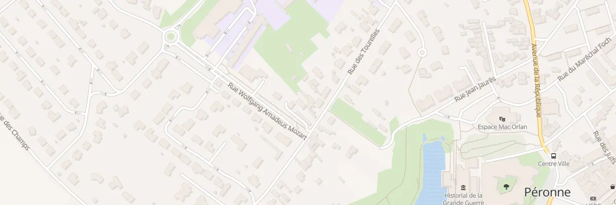 Plan du 38 Rue des Tourelles à Péronne