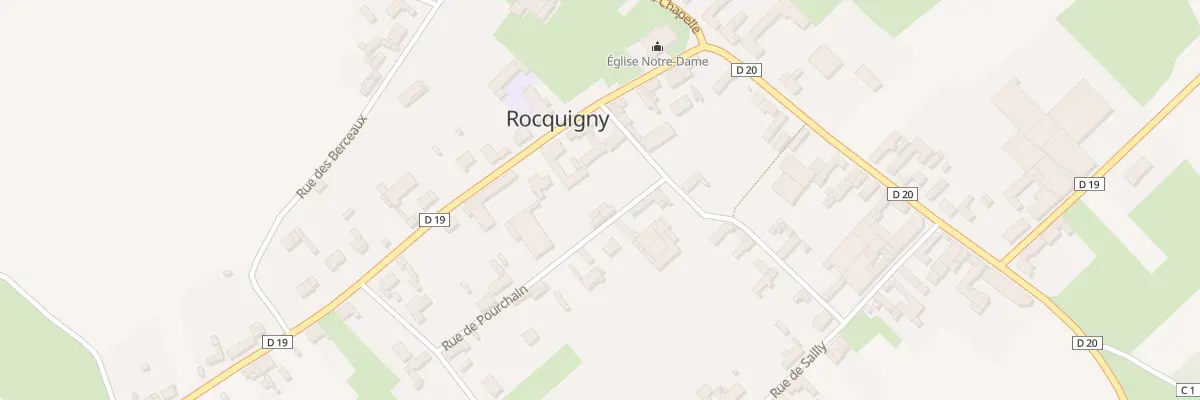Plan du 7 Rue du Pourchain à Rocquigny