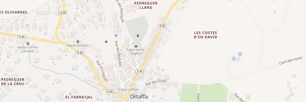 Plan du 15 Village à Ortaffa