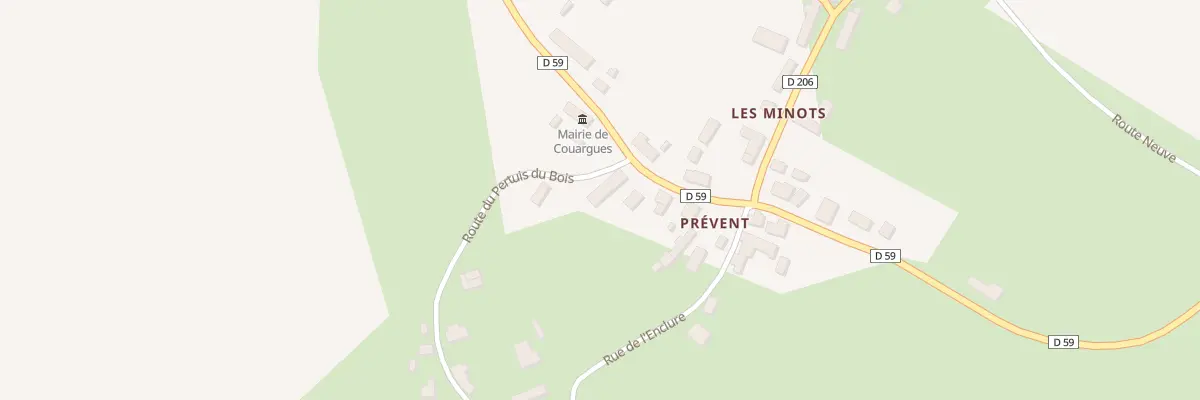 Plan du 140 Prevant à Couargues
