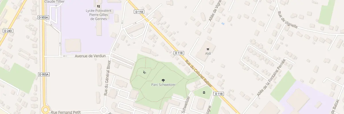 Plan du 18 Rue Col Rabier à Cosne-Cours-sur-Loire