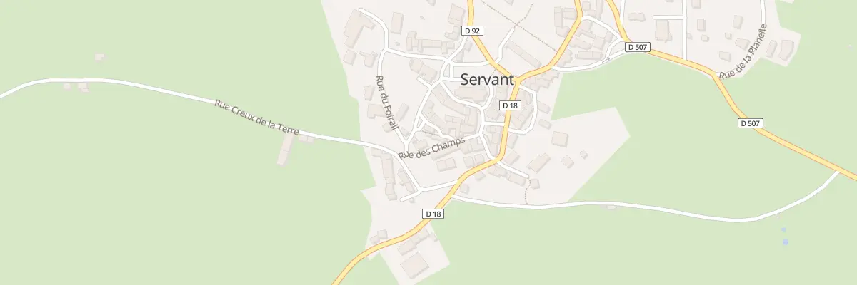 Plan du 1 Rue des Champs à Servant
