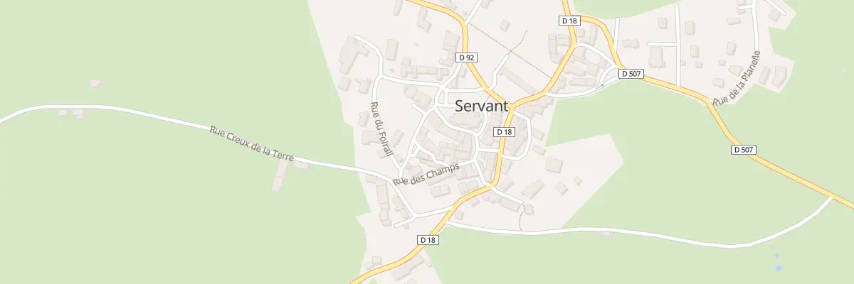 Plan du 1 Rle de la Cure à Servant