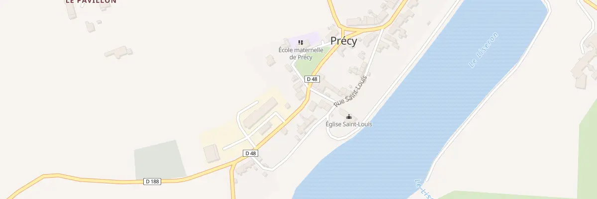 Plan du 1 Pl du 19 Mars à Précy