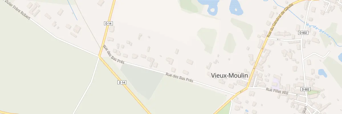 Plan du 10 Rue des Bas Prés à Vieux-Moulin