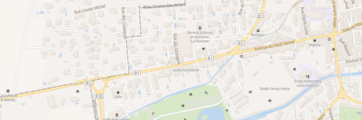 Plan du 1 Rue des Orangers à Bompas