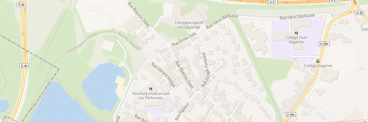 Plan du 16 Rue Etienne Dolet à Montigny-en-Gohelle