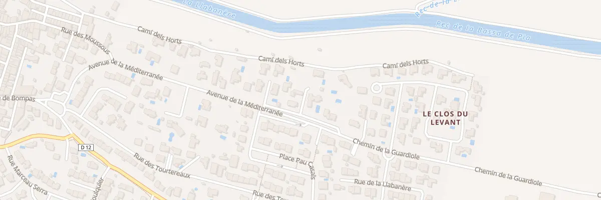 Plan du 37B Av de la Méditerranée à Pia