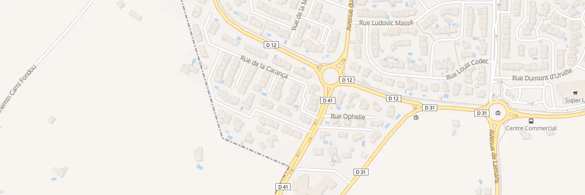 Plan du 9011 Rue de la Caranca à Bompas