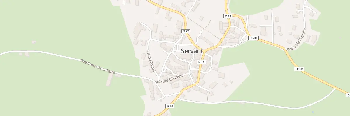 Plan du 2 Rue du Clocher à Servant